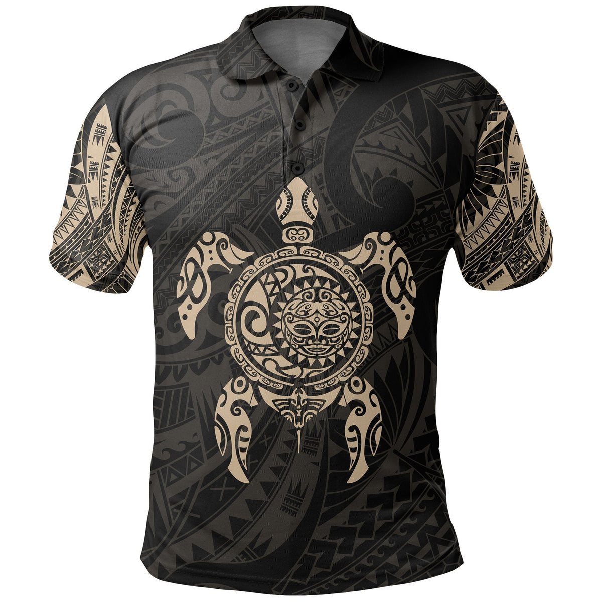 new-zealand-maori-polo-polynesian-turtle-tattoo-polo-shirt-gold