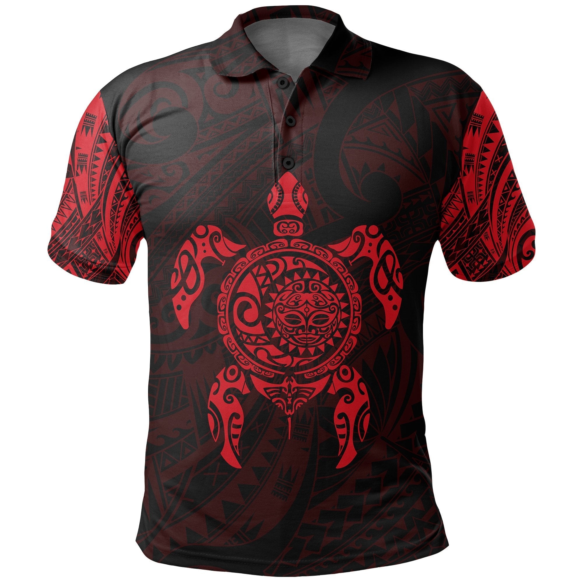 new-zealand-maori-polo-polynesian-turtle-tattoo-polo-shirt-red
