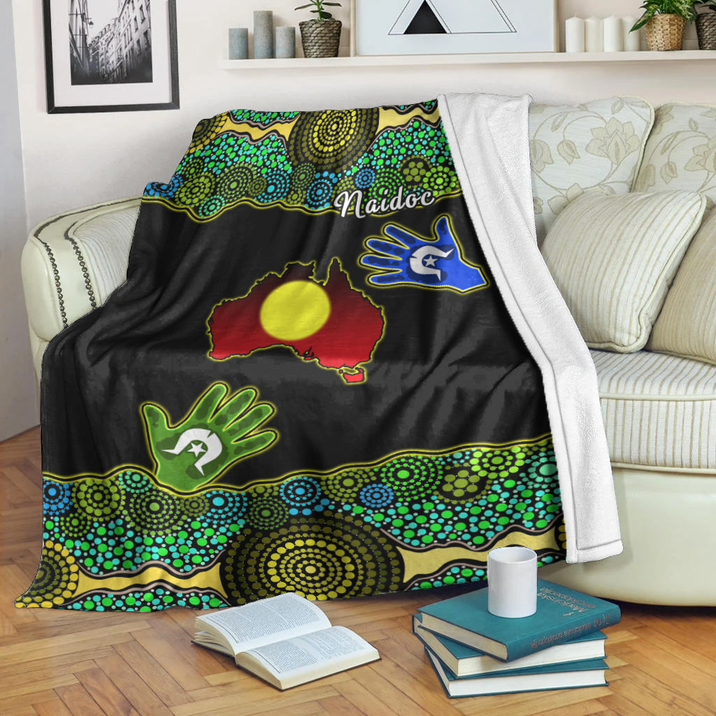 naidoc-heal-country-premium-blanket-map-australia