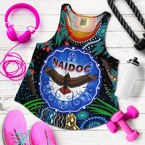 NAIDOC 2021 Women Racerback Tank Heal Country LT13 - Vibe Hoodie