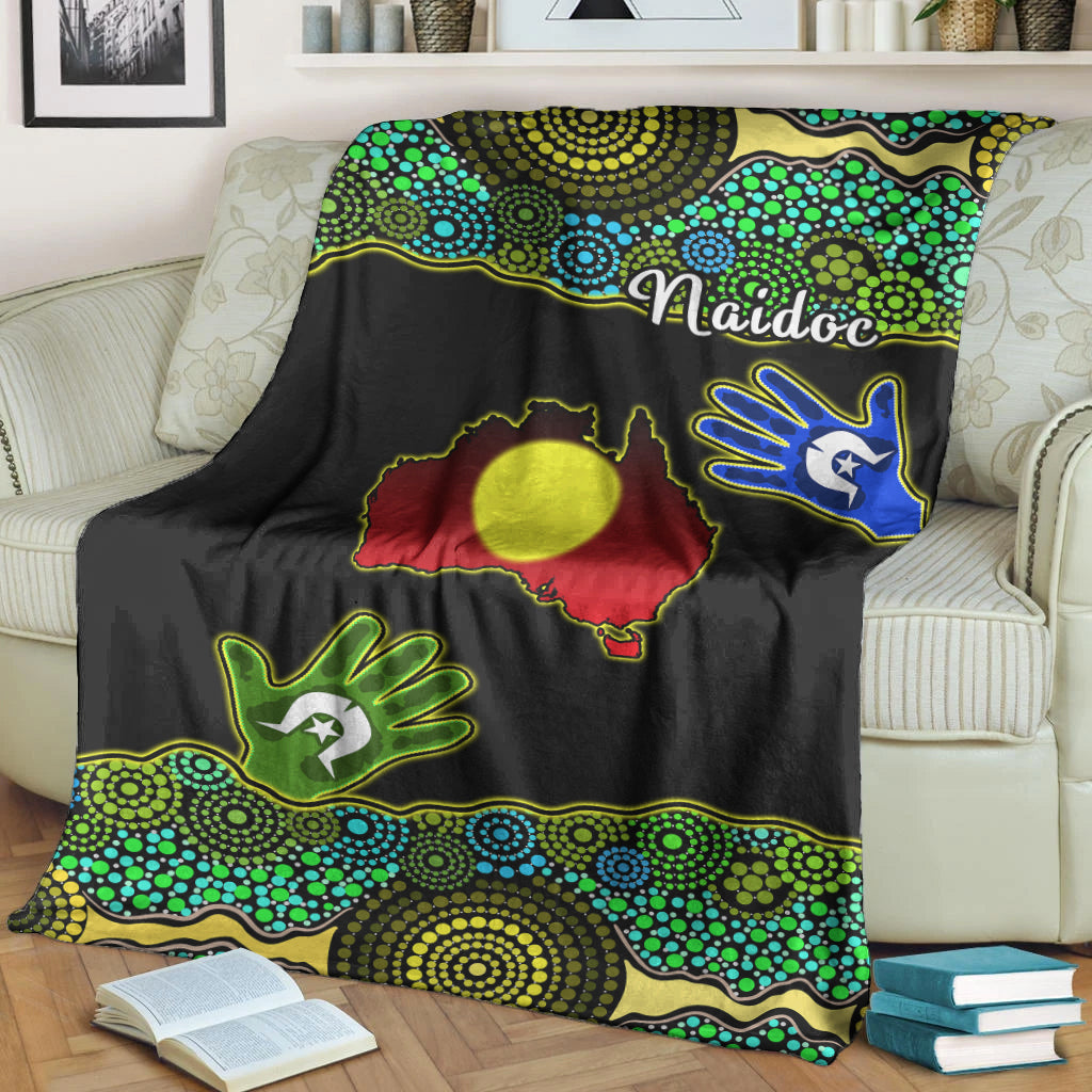 naidoc-heal-country-premium-blanket-map-australia