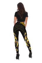 new-zealand-maori-women-leggings-simple-love-gold