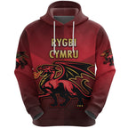 Wales Rugby Hoodie Simple Style