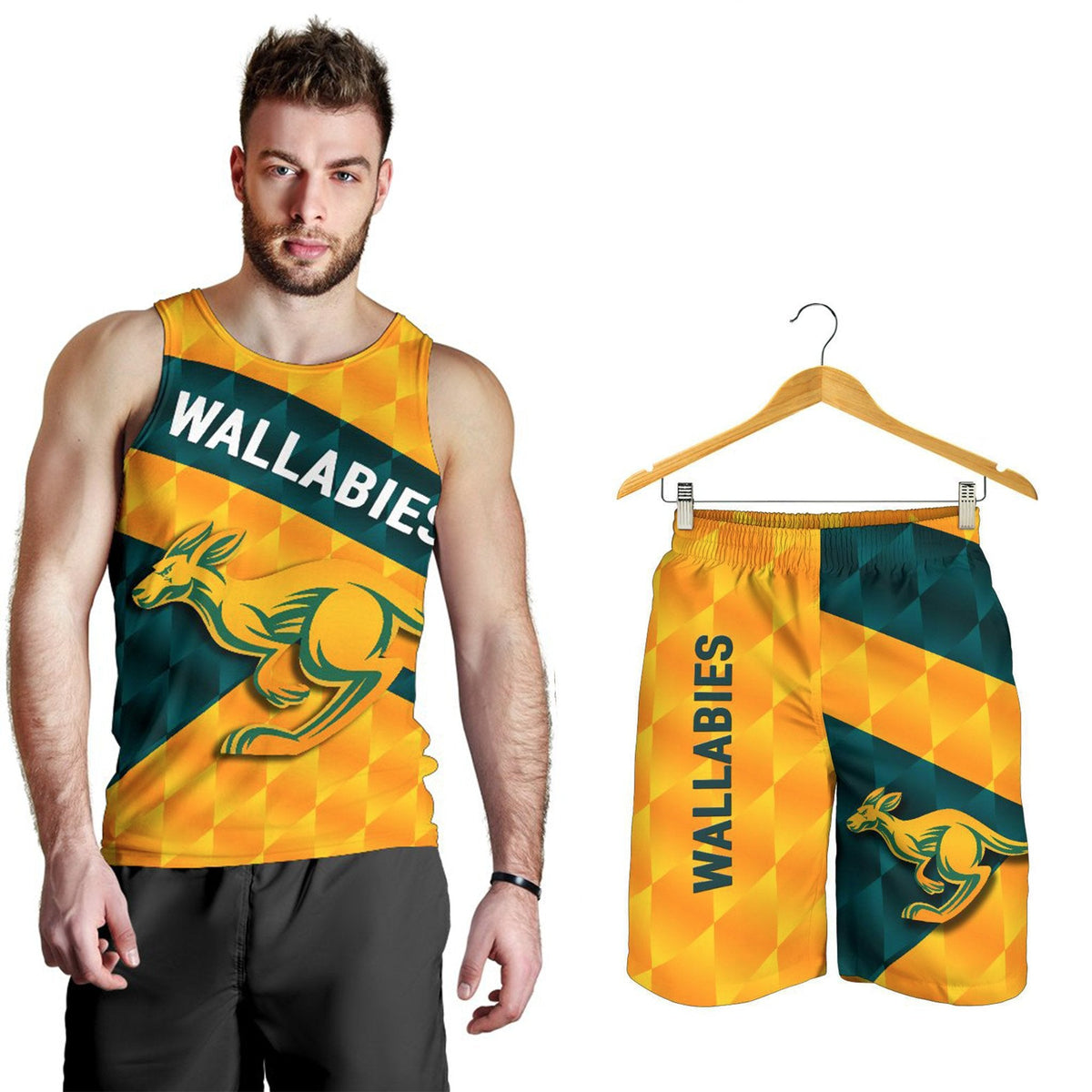 combo-men-tank-top-and-men-short-wallabies-sporty-style