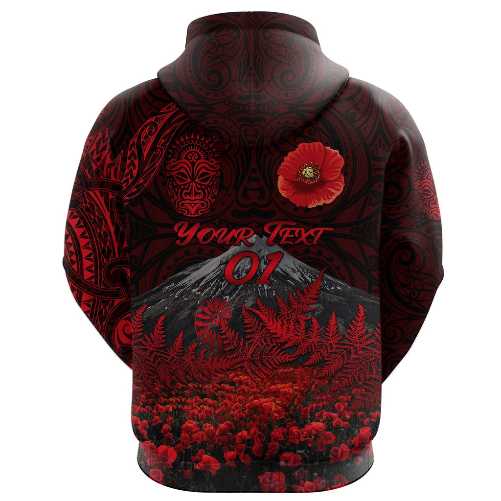 custom-personalised-warriors-rugby-hoodie-new-zealand-mount-taranaki-with-poppy-flowers-anzac-vibes-red-custom-text-and-number