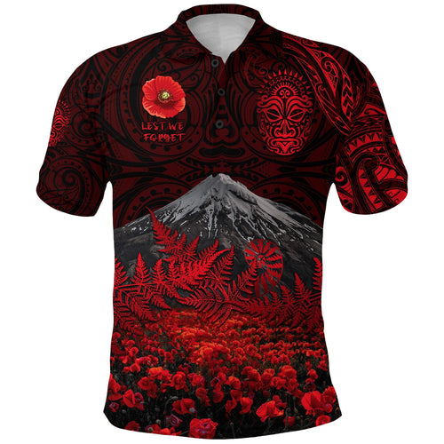 custom-personalised-warriors-rugby-polo-shirt-new-zealand-mount-taranaki-with-poppy-flowers-anzac-vibes-3