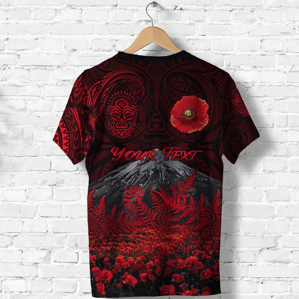 custom-personalised-warriors-rugby-t-shirt-new-zealand-mount-taranaki-with-poppy-flowers-anzac-vibes