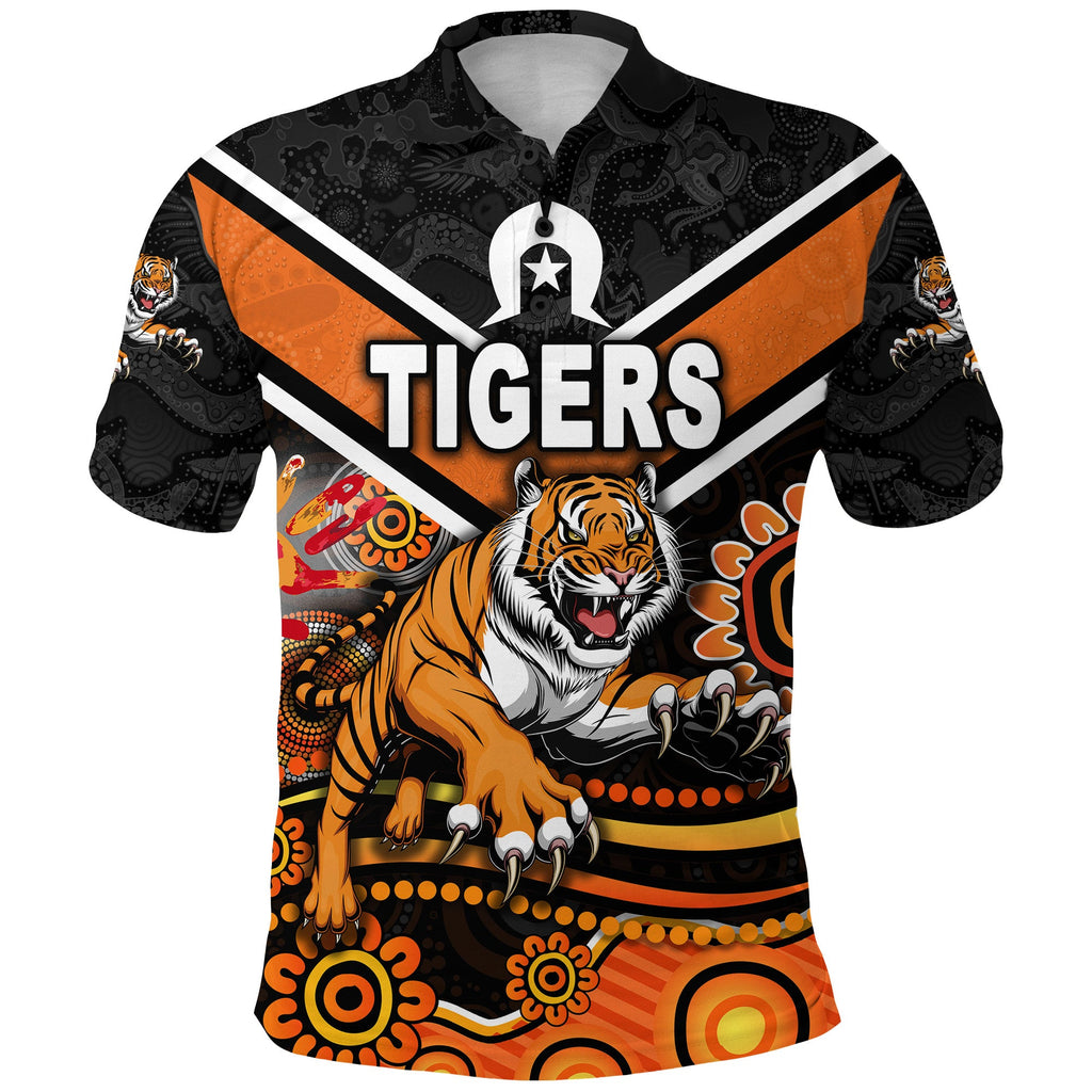 custom-personalised-wests-tigers-polo-shirt-2021-naidoc-custom-text-and-number