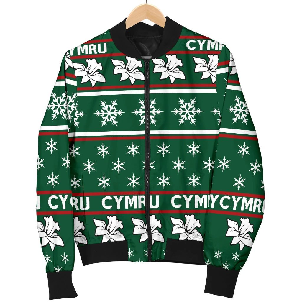 wales-merry-christmas-bomber-jacket-for-women