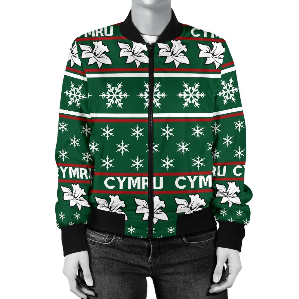 wales-merry-christmas-bomber-jacket-for-women