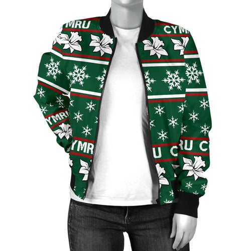wales-merry-christmas-bomber-jacket-for-women