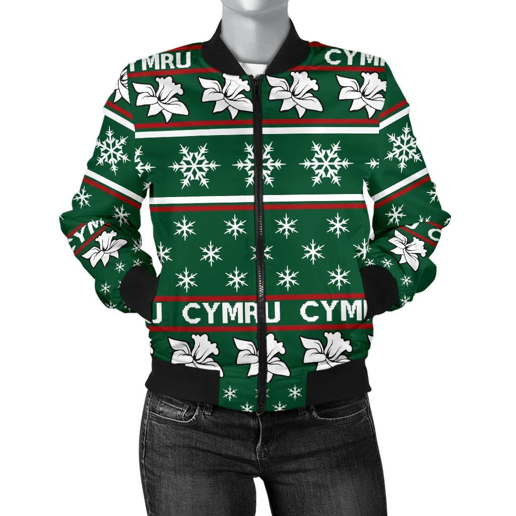 wales-merry-christmas-bomber-jacket-for-women