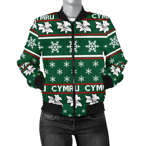 wales-merry-christmas-bomber-jacket-for-women