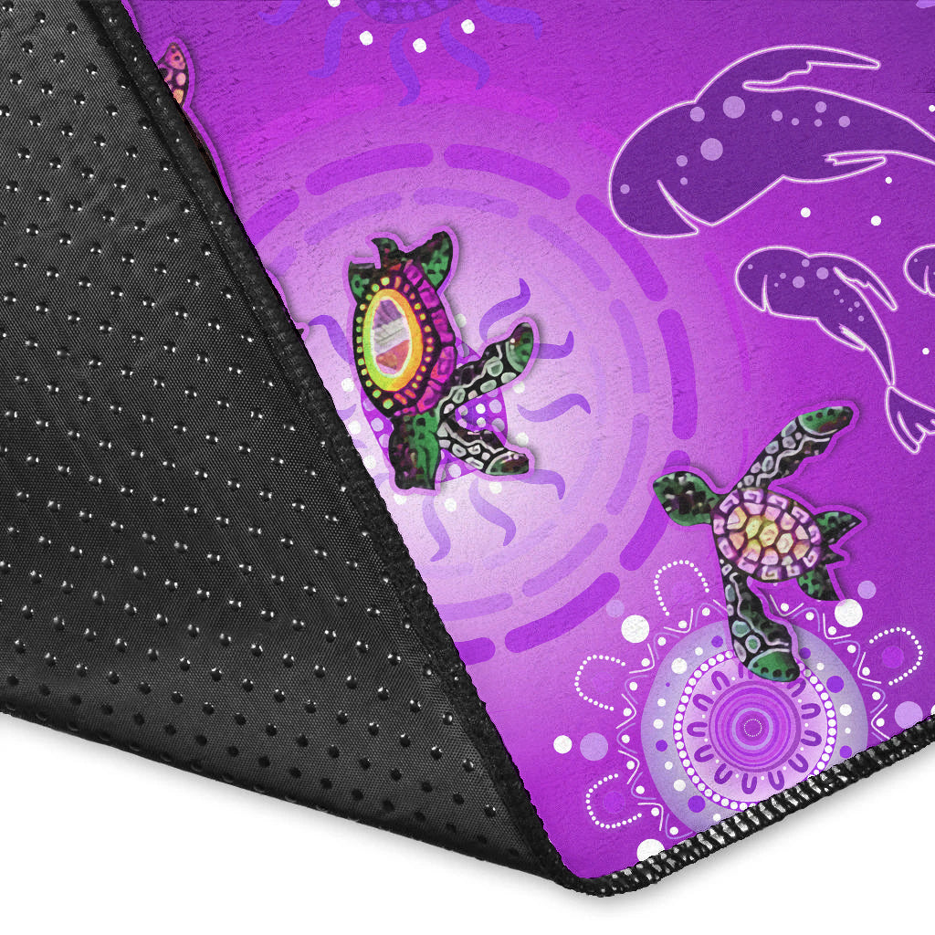 australian-aboriginal-area-rug-happy-turtle-family-version-purple
