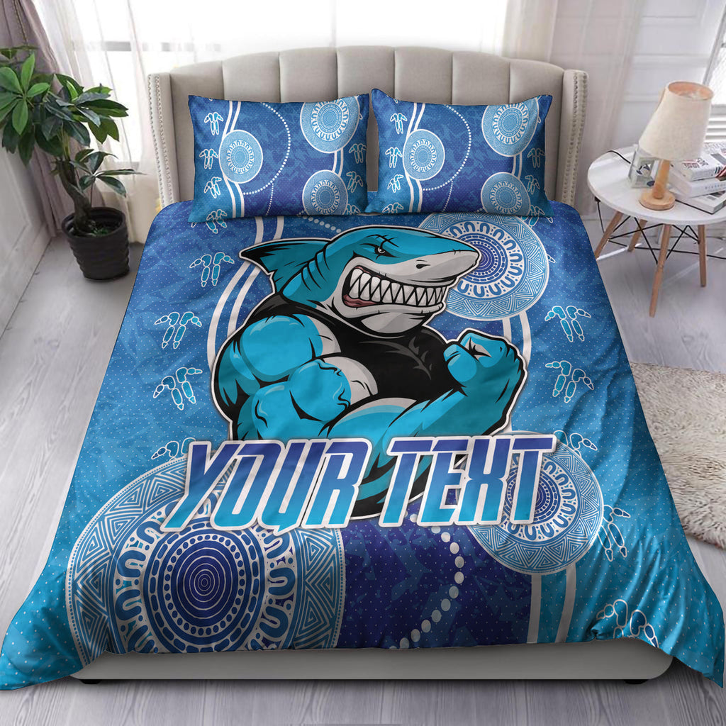 sharks-rugby-bedding-set-custom-sutherland-sharks-bedding-set