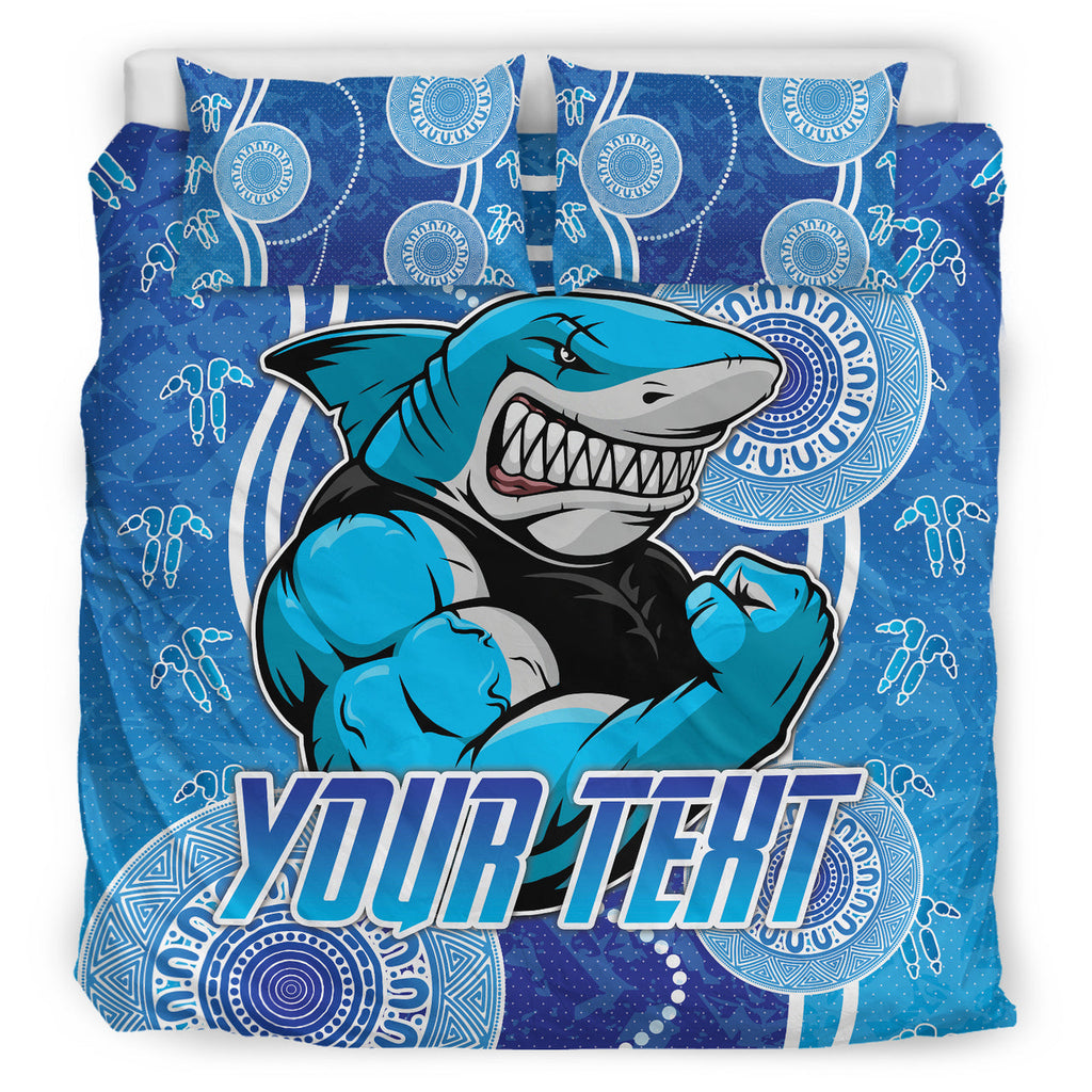 sharks-rugby-bedding-set-custom-sutherland-sharks-bedding-set