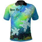 custom-text-aboriginal-polo-shirt-indigenous-turtle-ocean-dot-painting-art