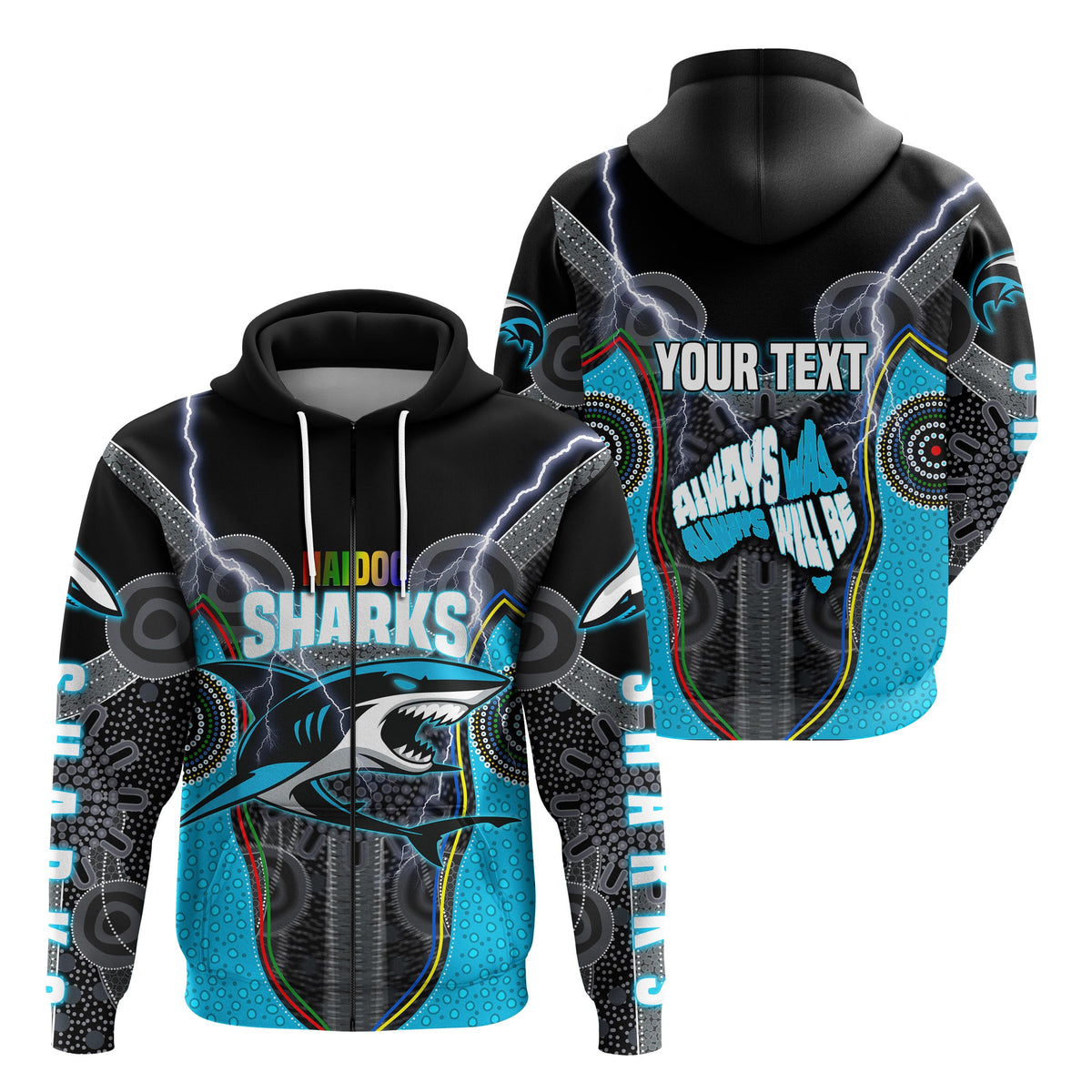 custom-personalised-cronulla-sutherland-sharks-zip-hoodie-naidoc-week-special-style