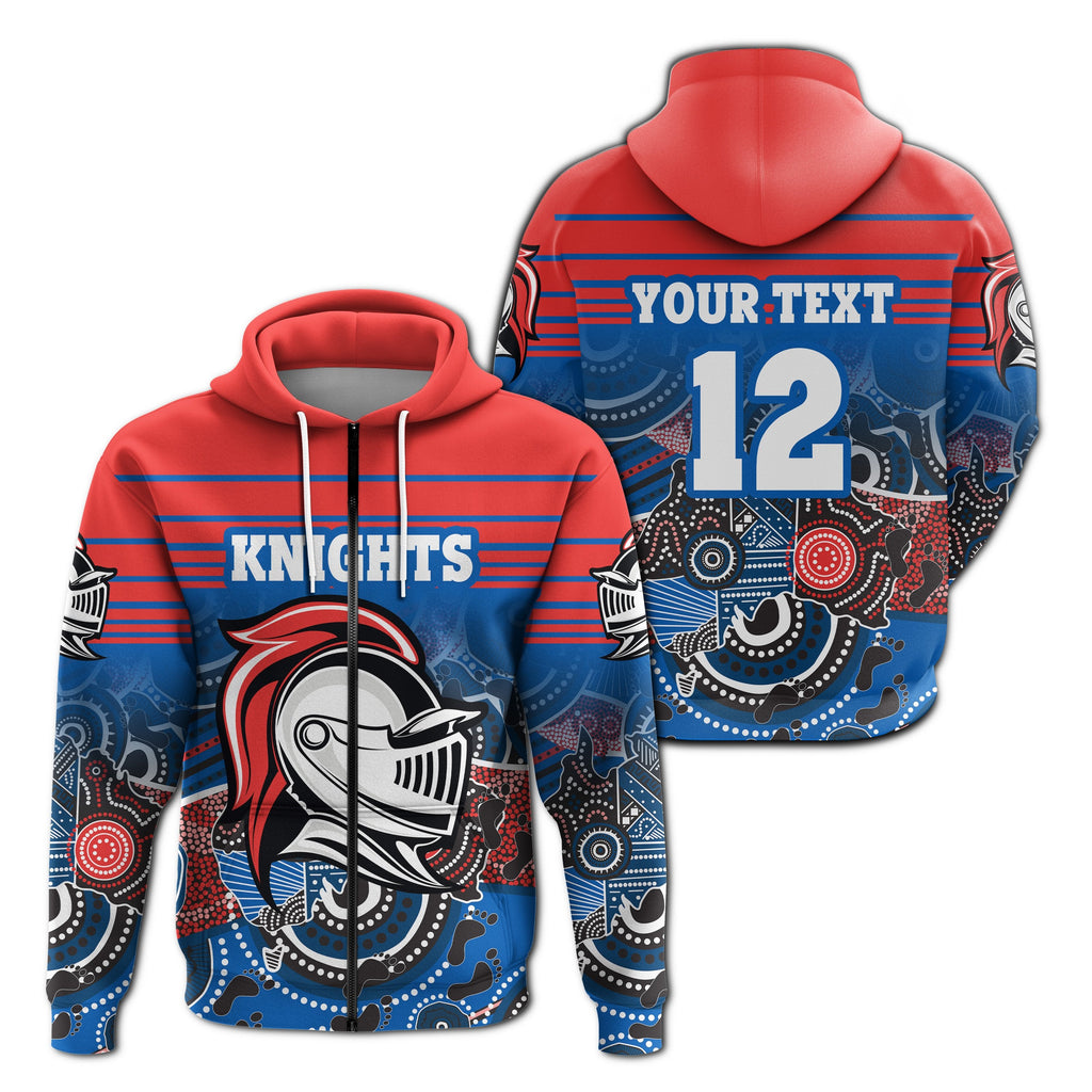 custom-personalised-knights-zip-hoodie-aboriginal-horizontal-style