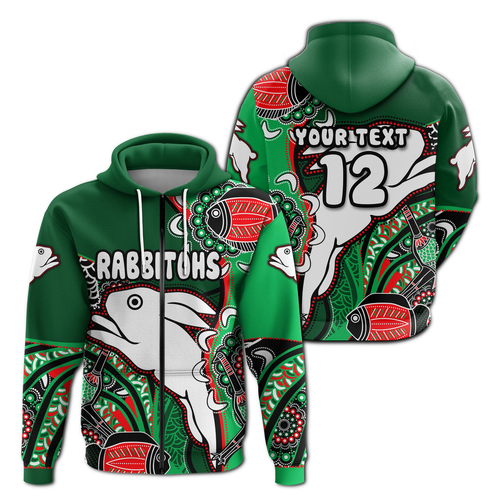 custom-personalised-rabbitohs-zip-hoodie-indigenous-survival-world
