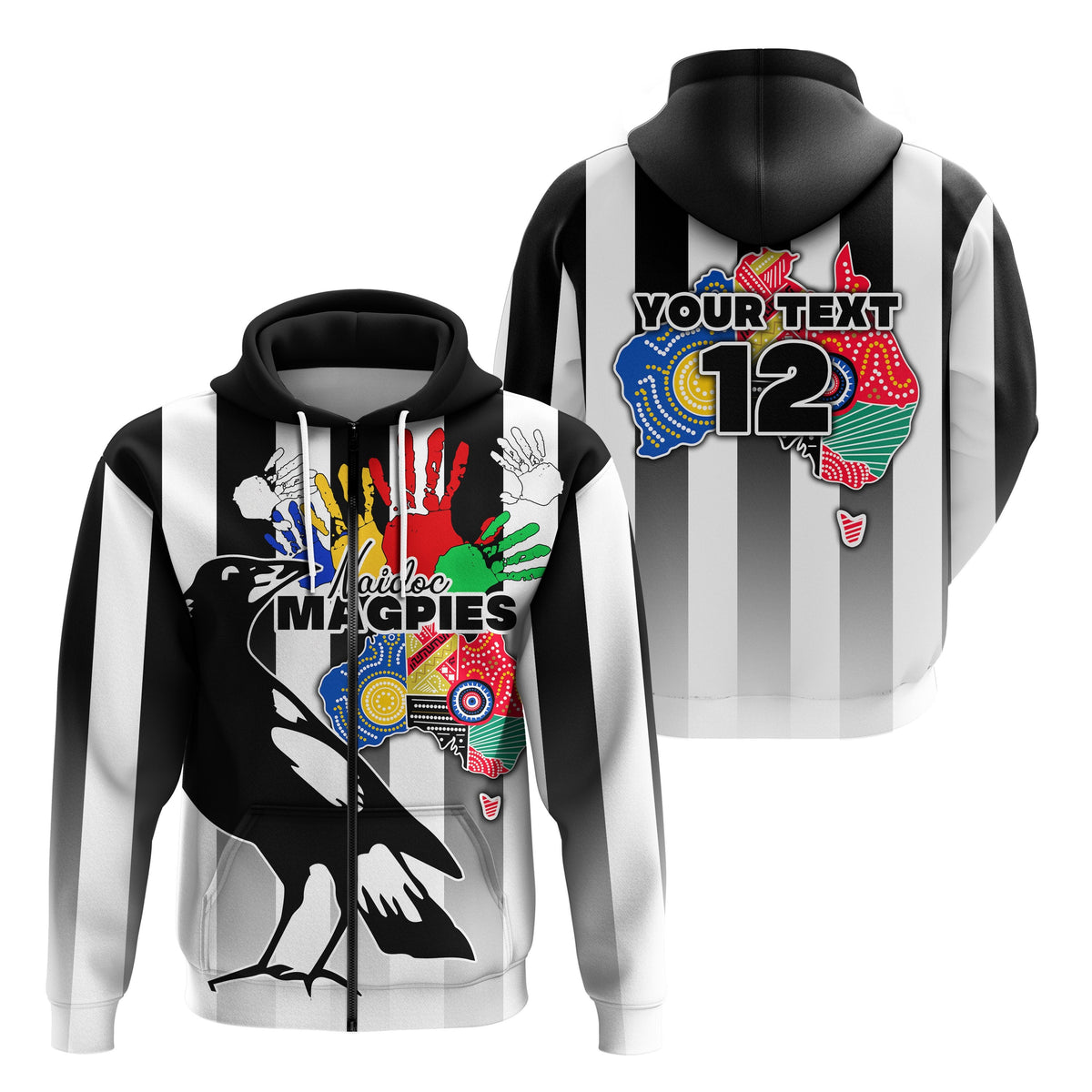 custom-personalised-magpies-naidoc-week-zip-hoodie-collingwood-sport-map-style