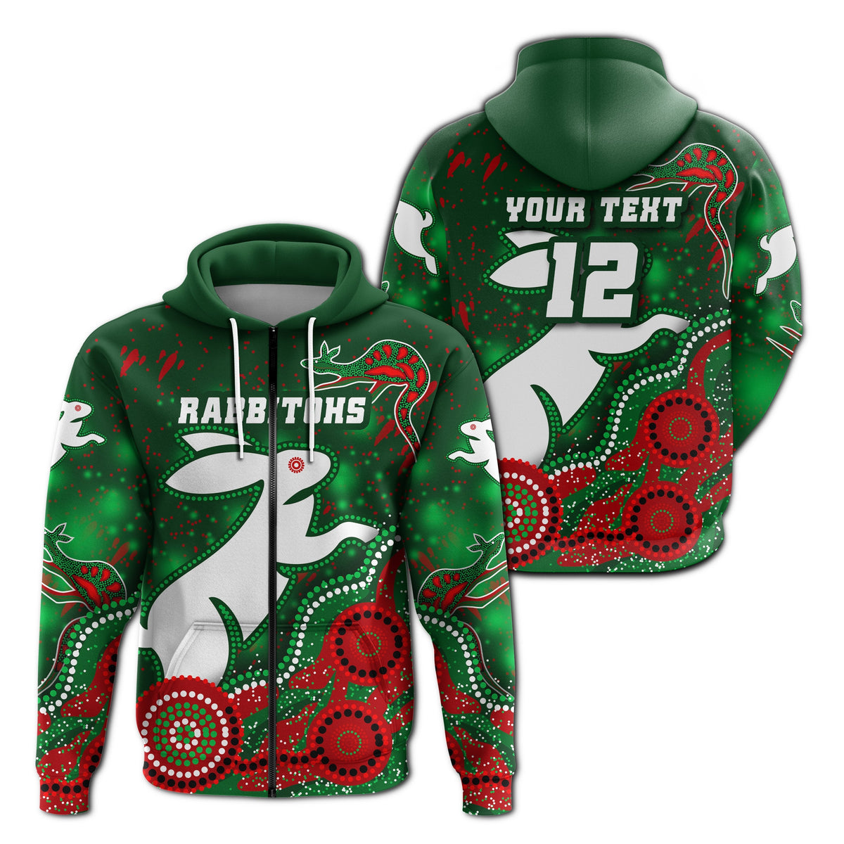 custom-personalised-rabbitohs-zip-hoodie-magic-style