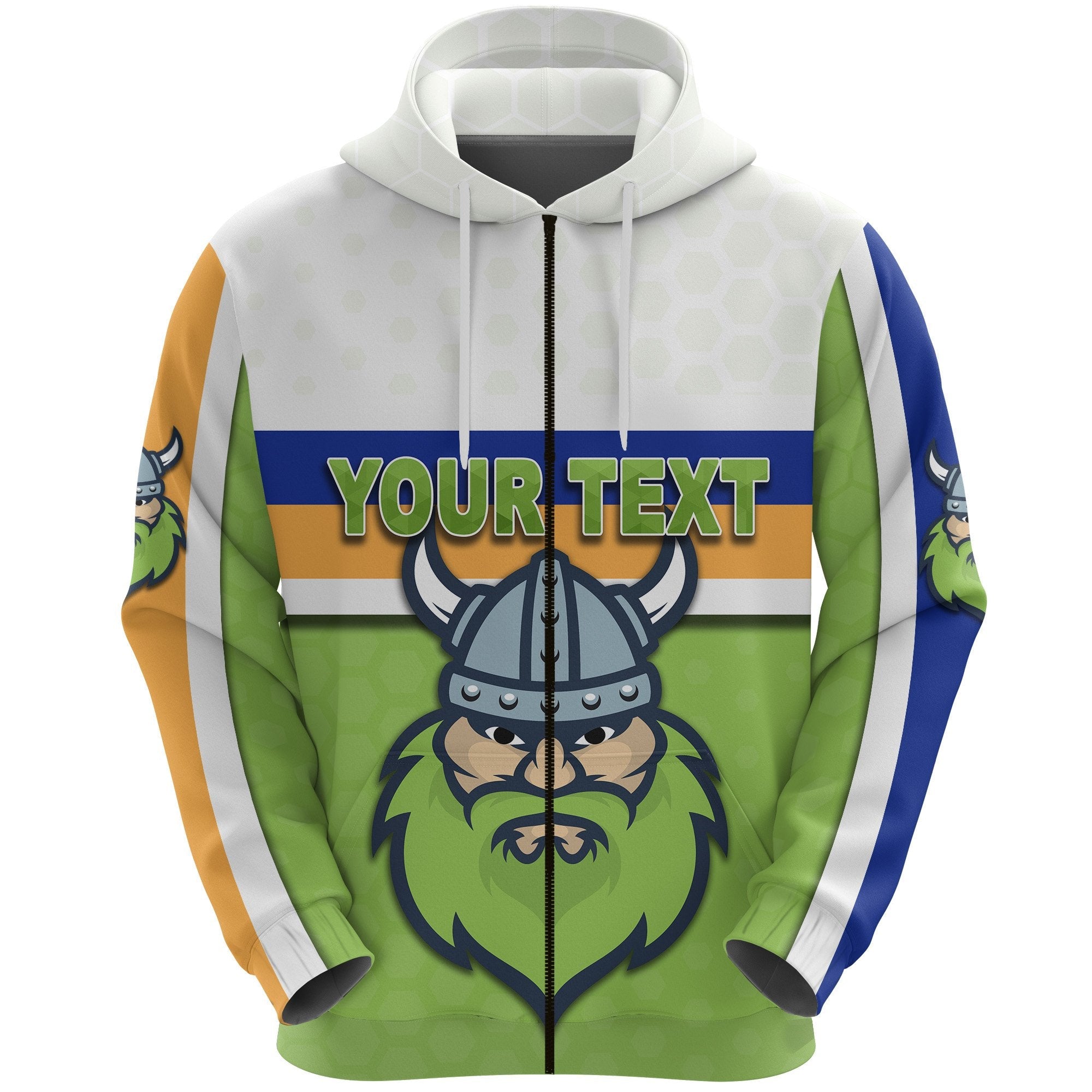 custom-personalised-canberra-zip-hoodie-raiders-viking