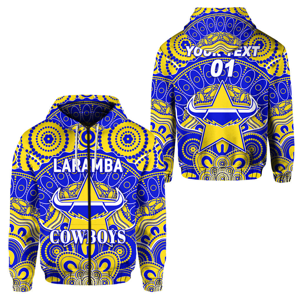 custom-personalised-laramba-cowboys-football-club-zip-hoodie-indigenous-style-custom-text-and-number