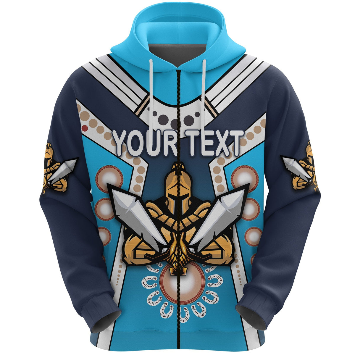 custom-personalised-gold-coast-zip-hoodie-titans-gladiator-simple-indigenous