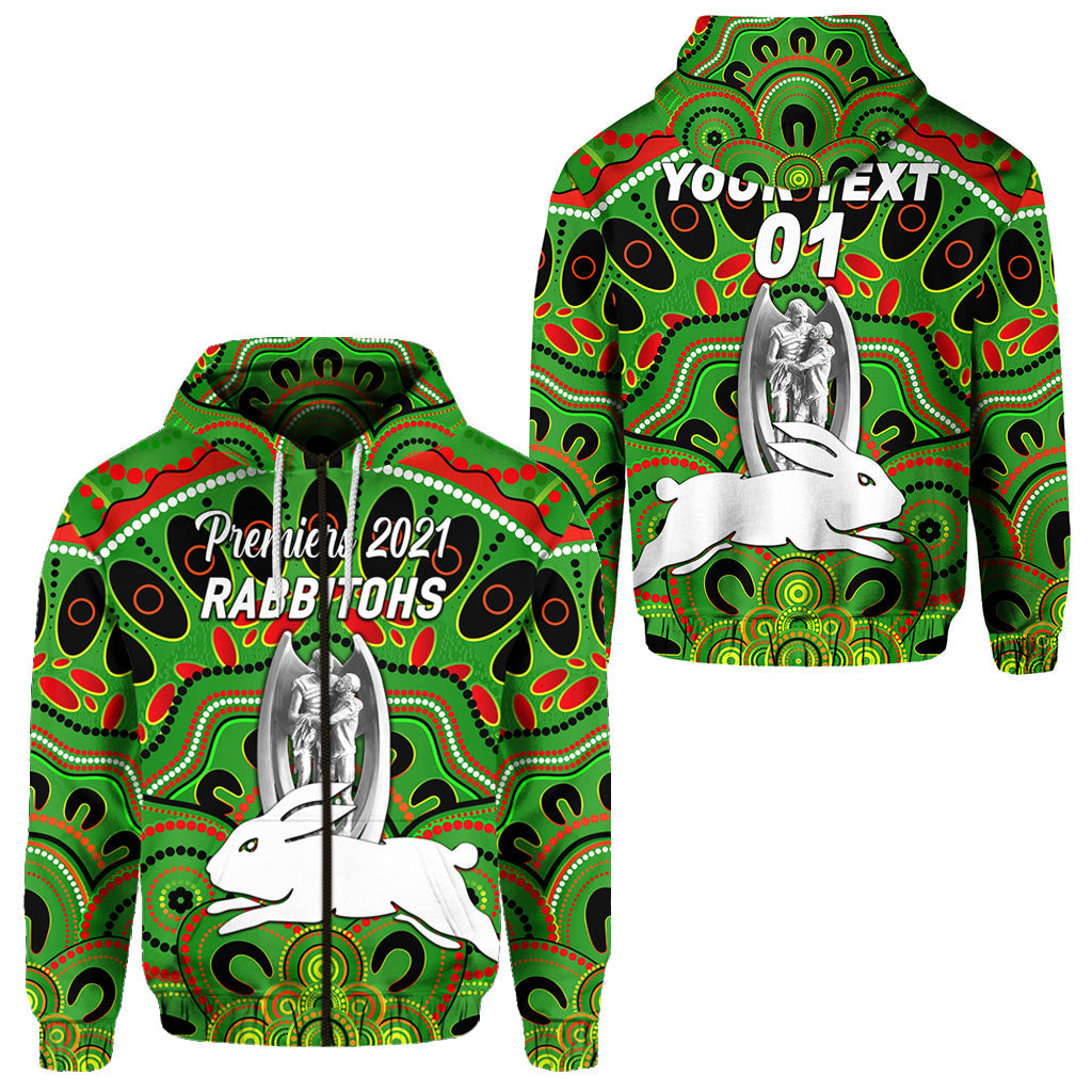 custom-personalised-south-sydney-rabbitohs-zip-hoodie-2021-indigenous-premiers-trophy-green-custom-text-and-number