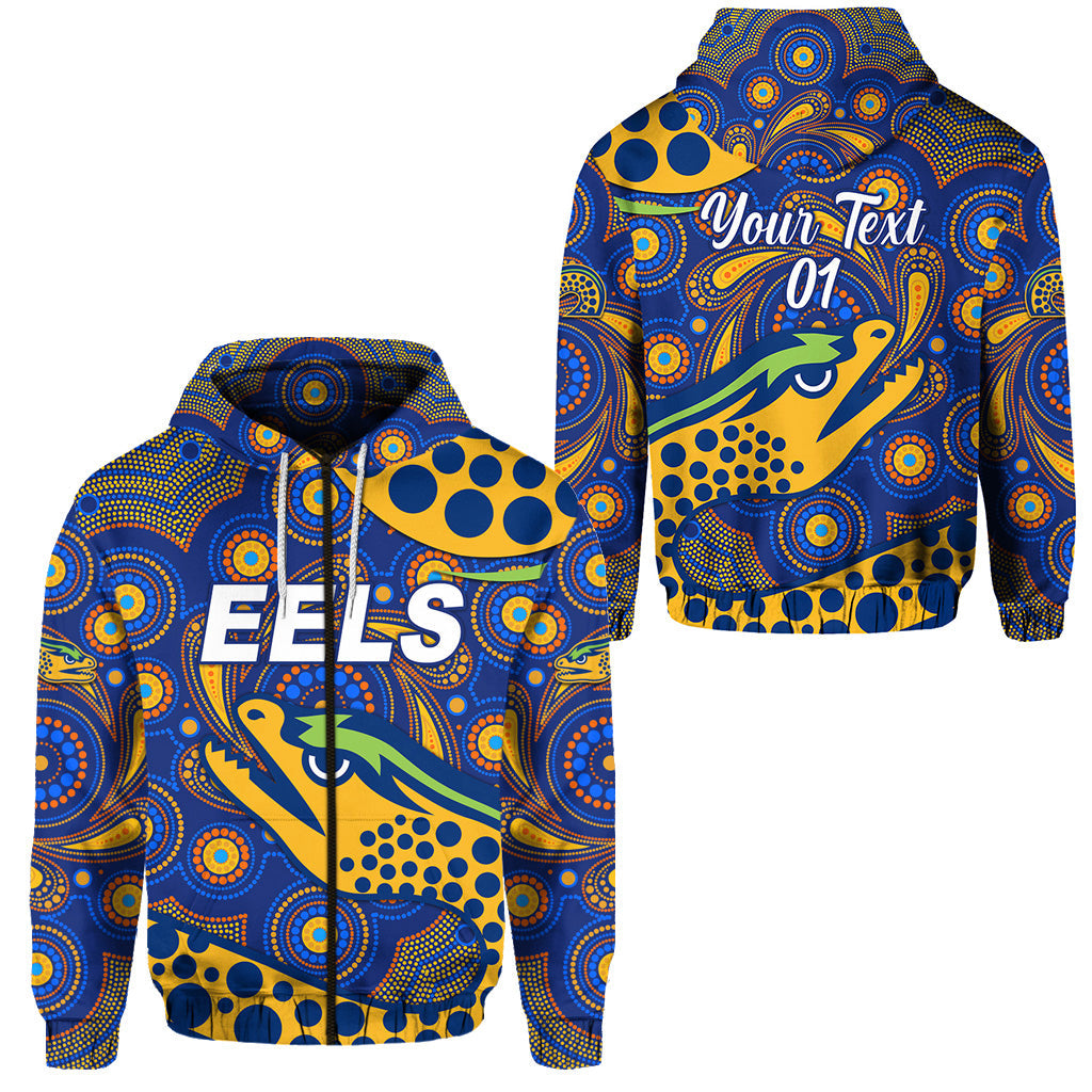 custom-personalised-parramatta-eels-zip-hoodie-2021-indigenous-vibes-blue-custom-text-and-number