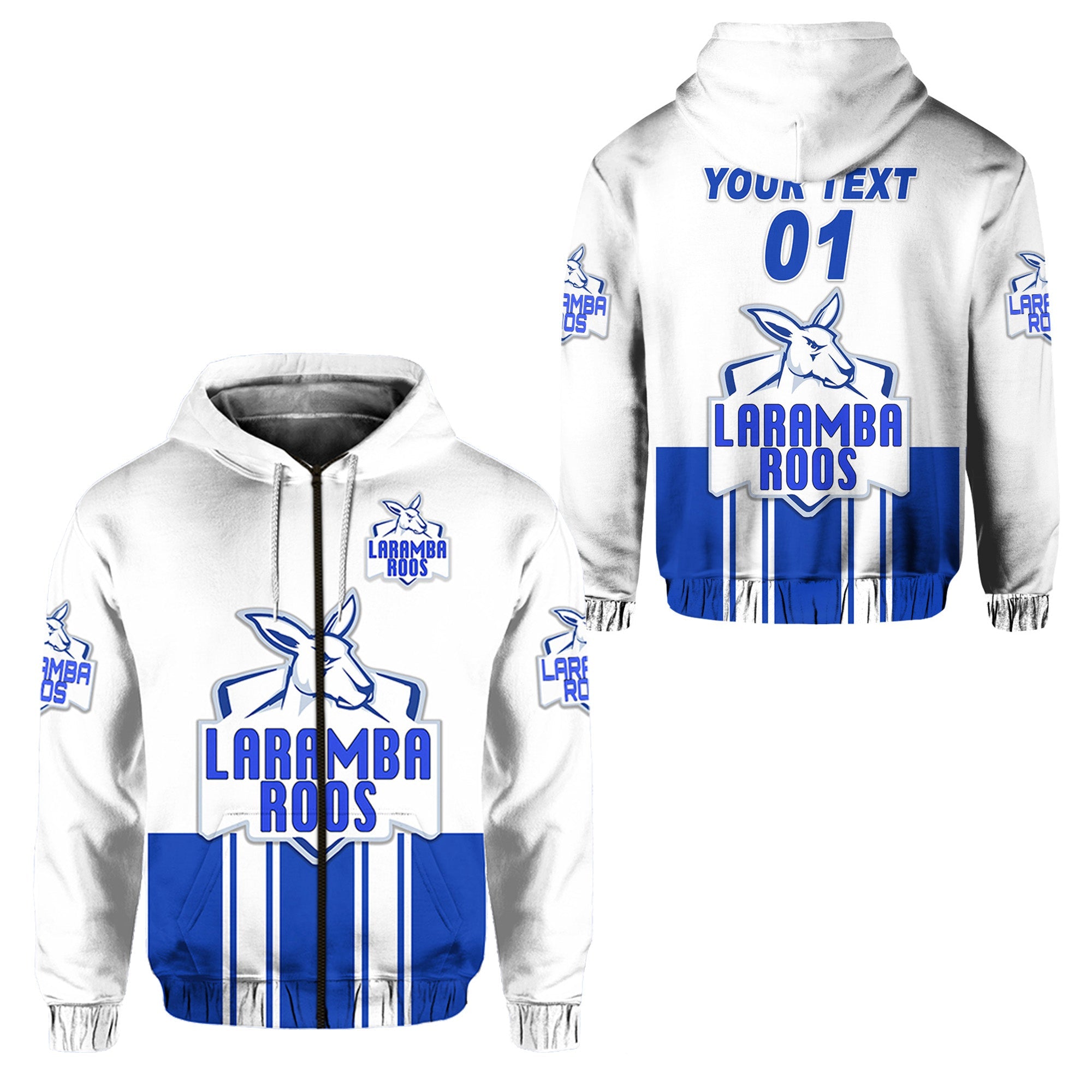 custom-personalised-laramba-roos-football-club-zip-hoodie-kangaroos-original-white-custom-text-and-number