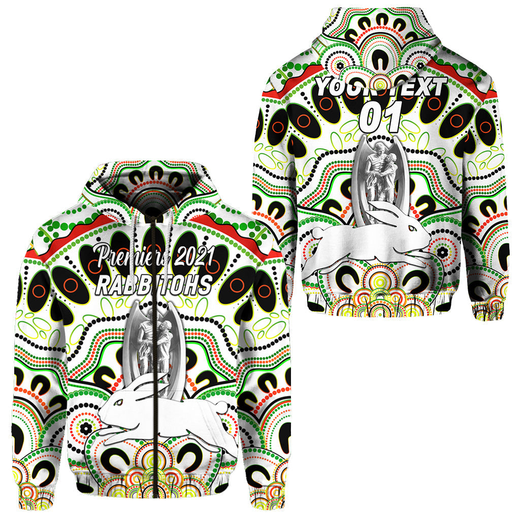 custom-personalised-south-sydney-rabbitohs-zip-hoodie-2021-indigenous-premiers-trophy-white-custom-text-and-number