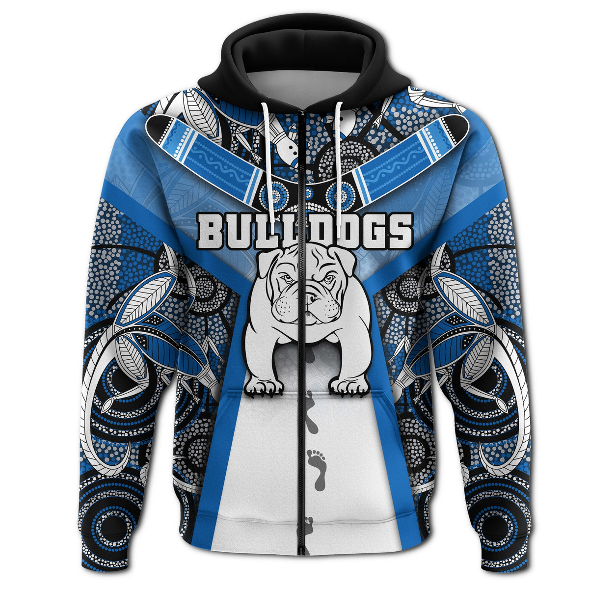 custom-personalised-australia-bulldogs-rugby-zip-hoodie-indigenous-survival-world