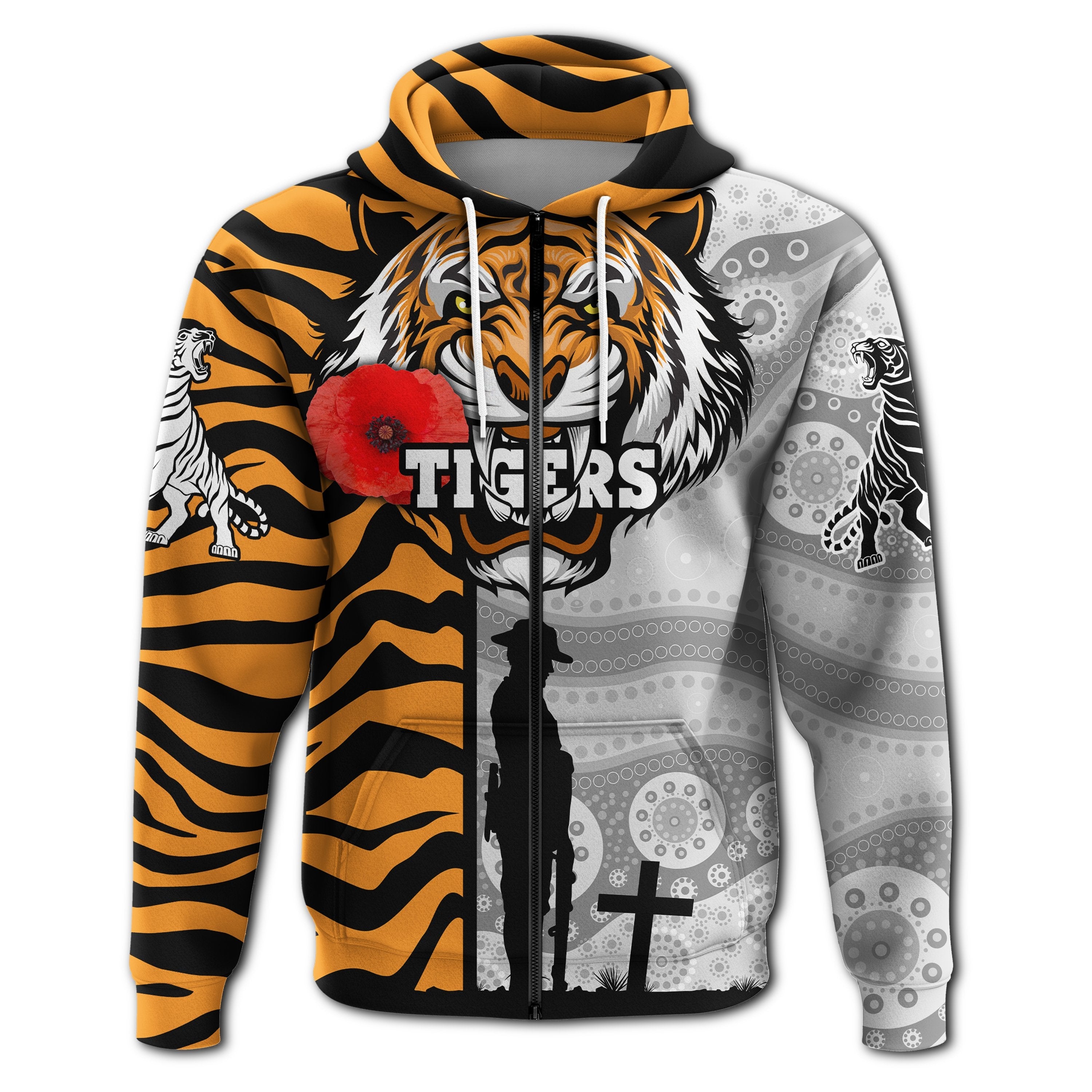 custom-personalised-tigers-zip-hoodie-wests-anzac-day-tiger-skin-style
