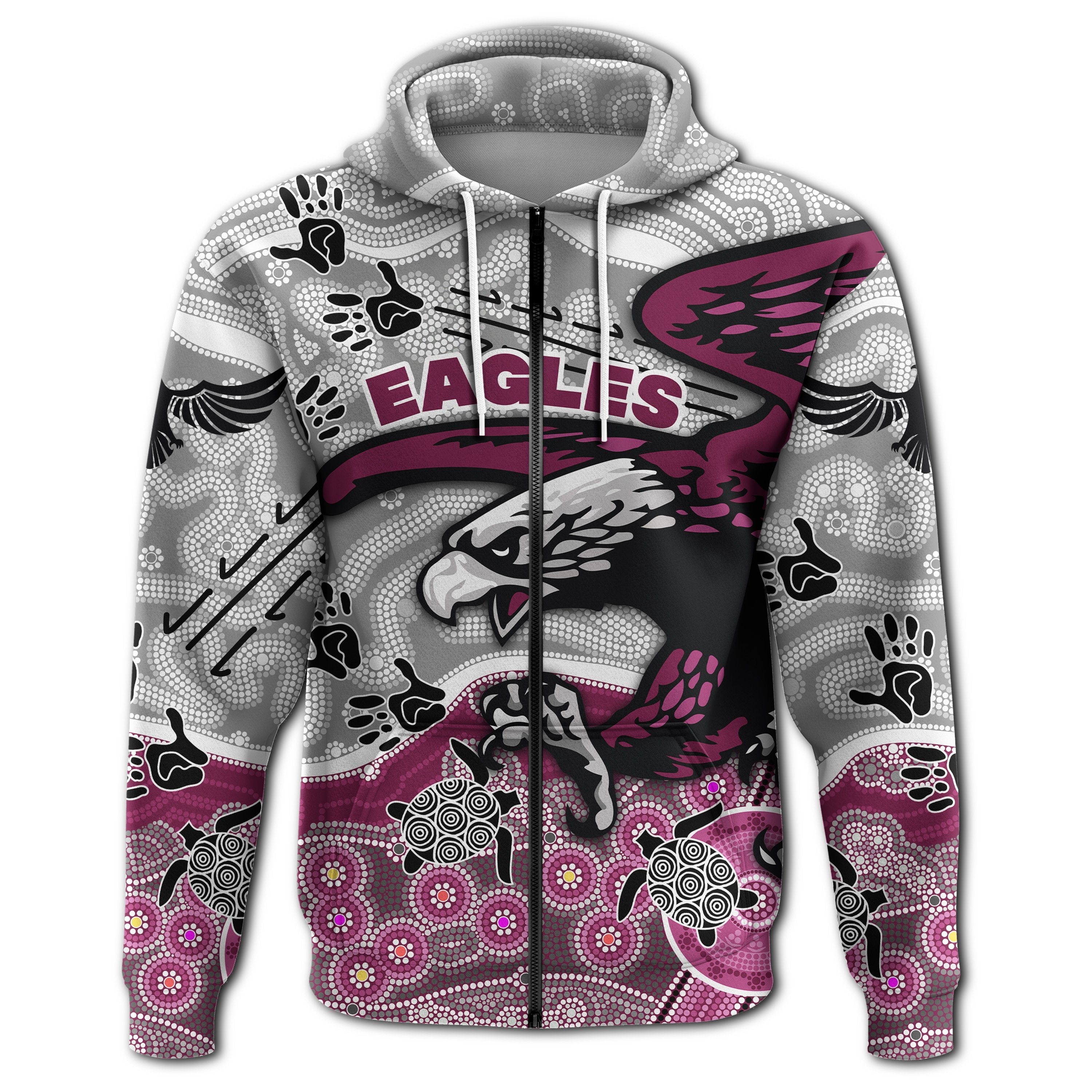 custom-personalised-sea-eagles-zip-hoodie-aboriginal-style