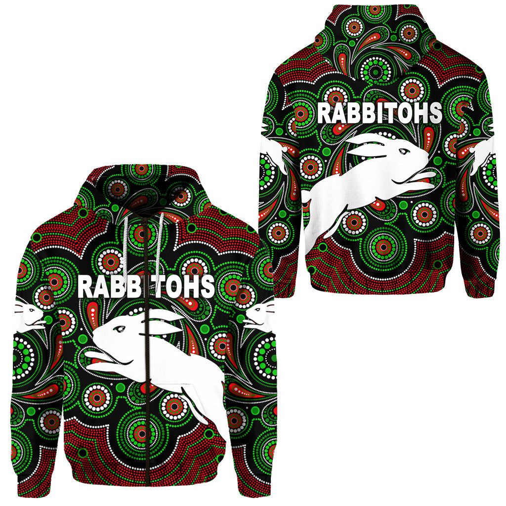 south-sydney-rabbitohs-zip-hoodie-2021-indigenous-vibes-black