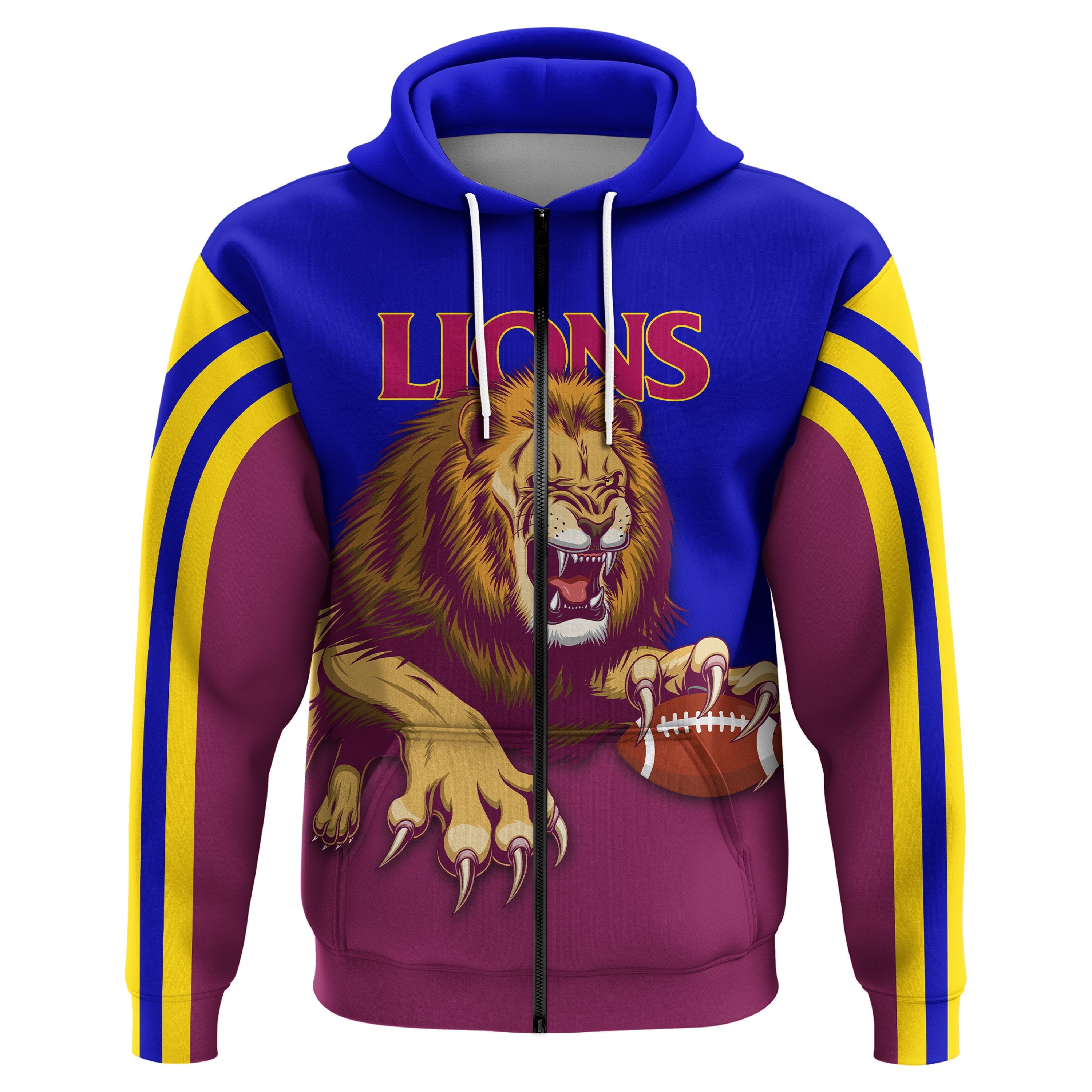 custom-personalised-brisbane-zip-hoodie-lions-three-stripes