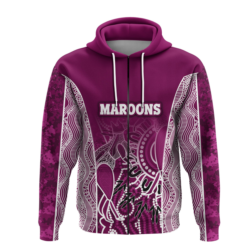 custom-personalised-queensland-zip-hoodie-maroons-simple-style