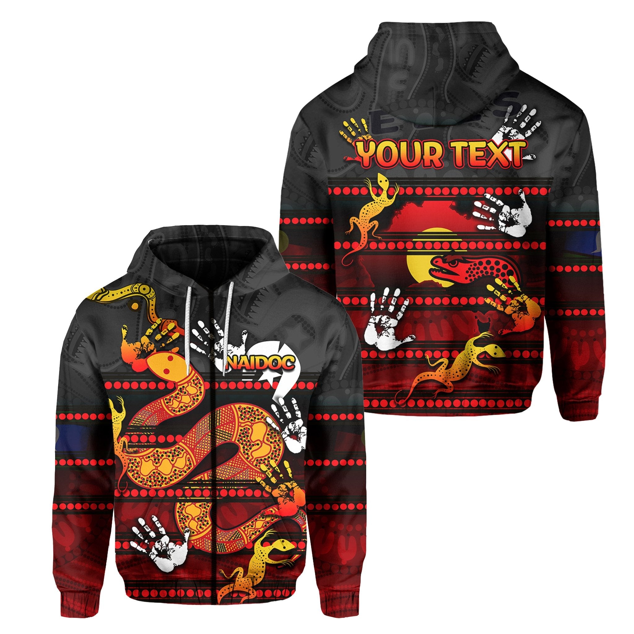 custom-personalised-naidoc-parramatta-eels-zip-hoodie-aboriginal-patterns-style-black