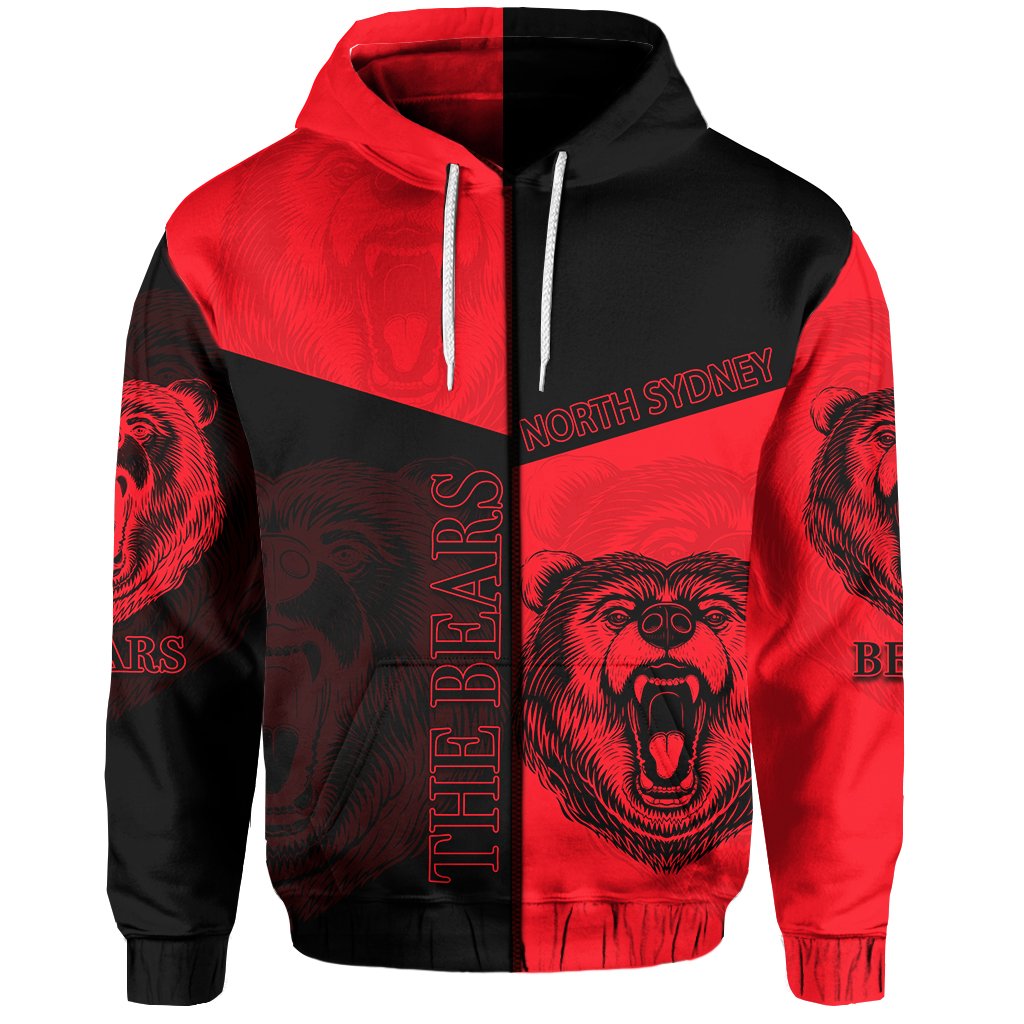 custom-personalisednorth-sydney-zip-hoodie-the-bears