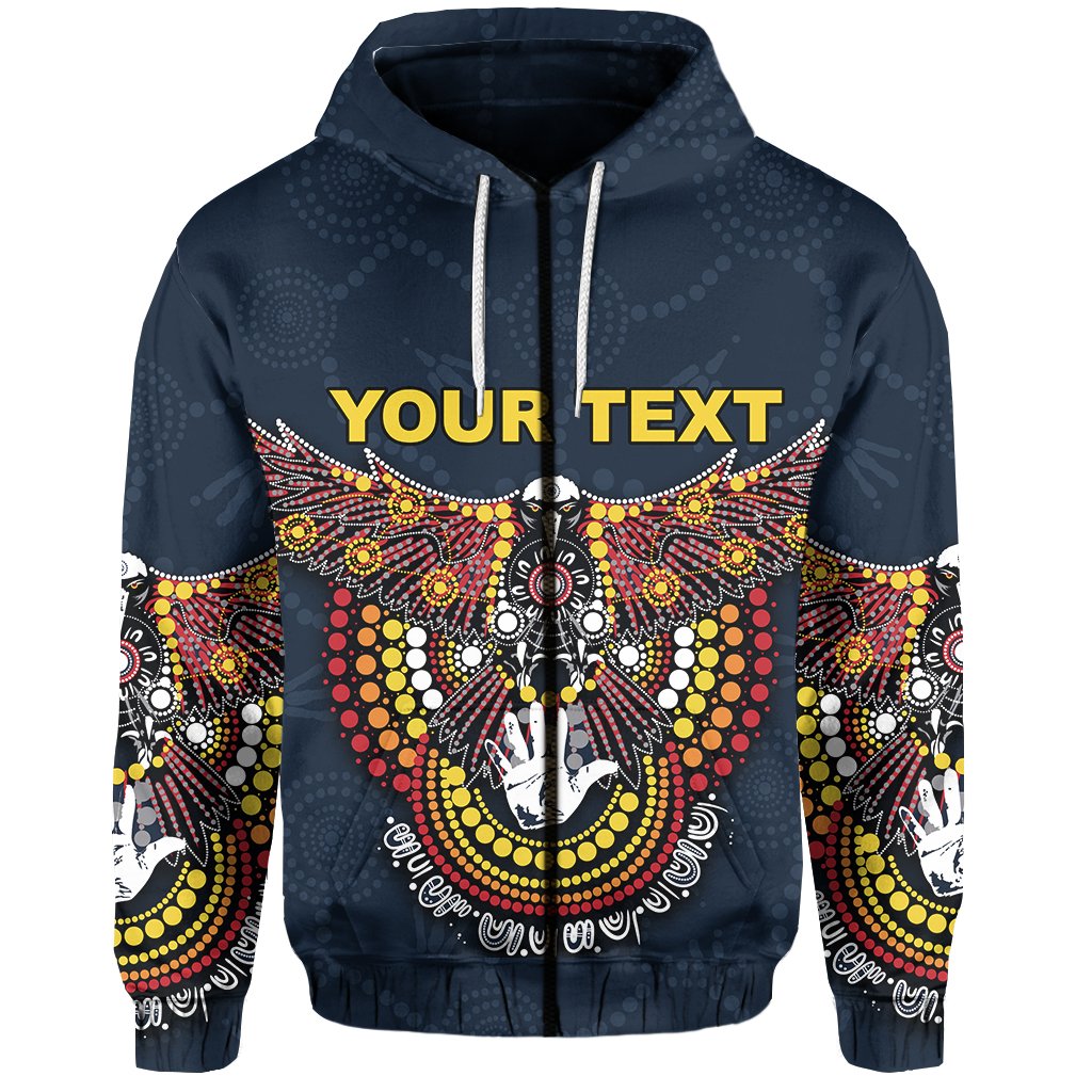 custom-personalisedadelaide-aboriginal-crows-zip-hoodie