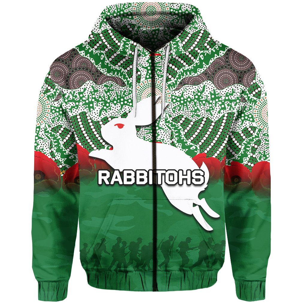 rabbitohs-zip-hoodie-aboriginal-anzac-day-no-2