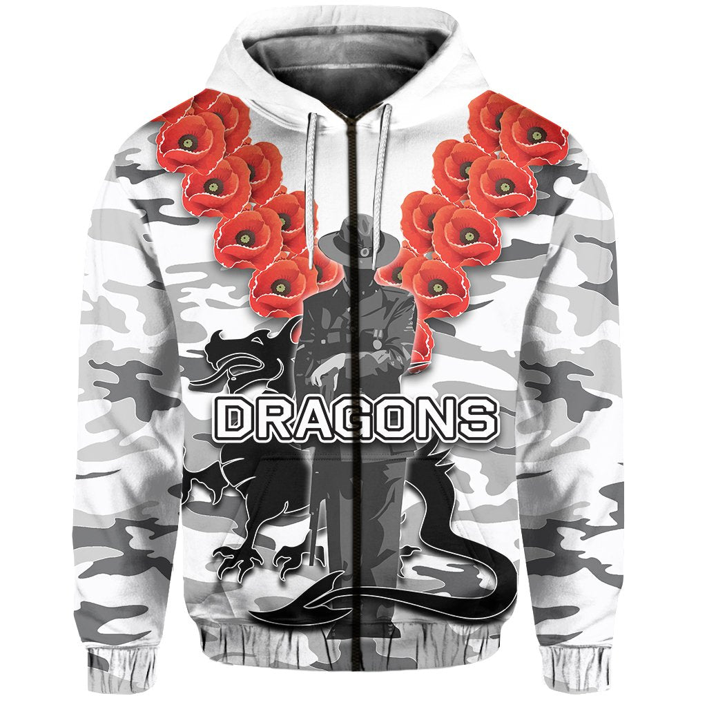 custom-personalisedst-george-zip-hoodie-anzac-day-army-patterns-white